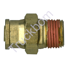 BRASS PLC MALE CONNECTOR 1/4in X 1/8in