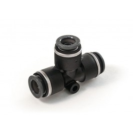 Union Tee Push Lock, 1/4in Tube