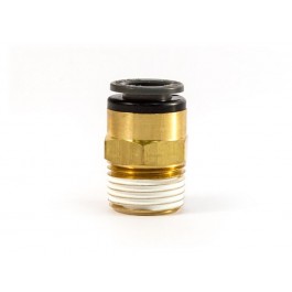 Male Connector Push Lock, 1/4in Tube X 3/8in Pipe