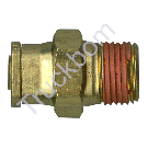 BRASS PLC MALE CONNECTOR 1/2in X 1/2in