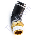 45° Male Elbow Push Lock, 3/8in Tube X 3/8in Pipe