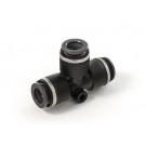 Union Tee Push Lock, 1/4in Tube