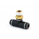 Male Branch Tee Push Lock, 1/2in Tube X 1/2in Pipe