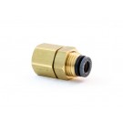 Female Bulkhead Union Push Lock, 3/8in Tube X 1/4in Pipe