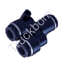 UNION Y Push Lock, 1/4in Tube